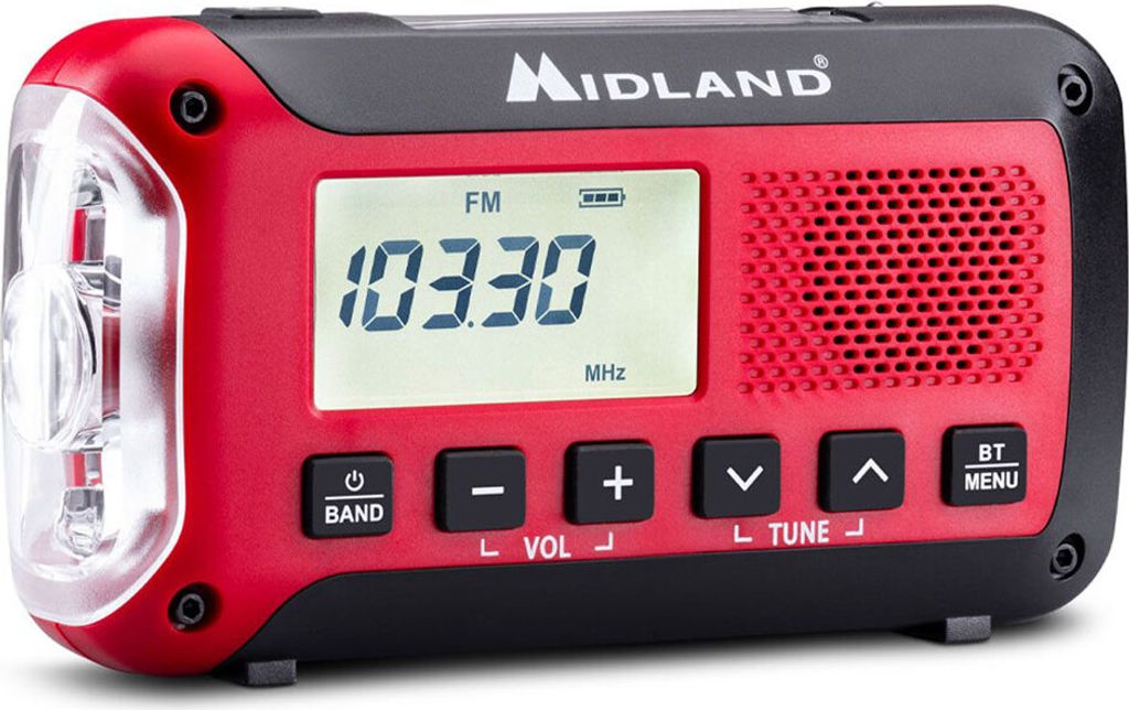 Notfallradio mit Bluetooth-Powerbank MIDLAND ER250 BT Produktbild 