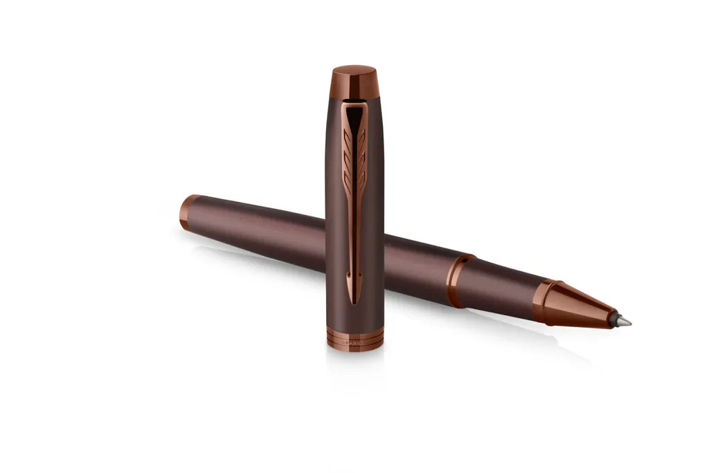 Stylo Roller PARKER IM Monochrome Burgundy PVD Finition Noire en Écrin