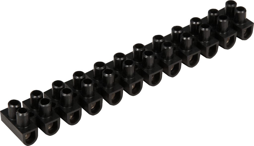 Lüsterklemme McPower, 12-polig, 4,5mm², 5A, schwarz