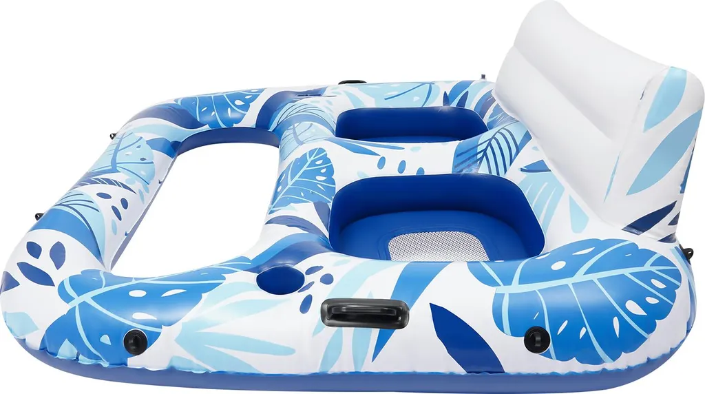 Fauteuil flottant de piscine ergonomique bleu ciel - Matériau Ultra Résistant - 3