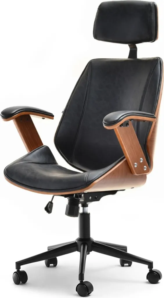 Finissez-en avec le mal de dos grâce à la chaise de bureau EVALISA noyer