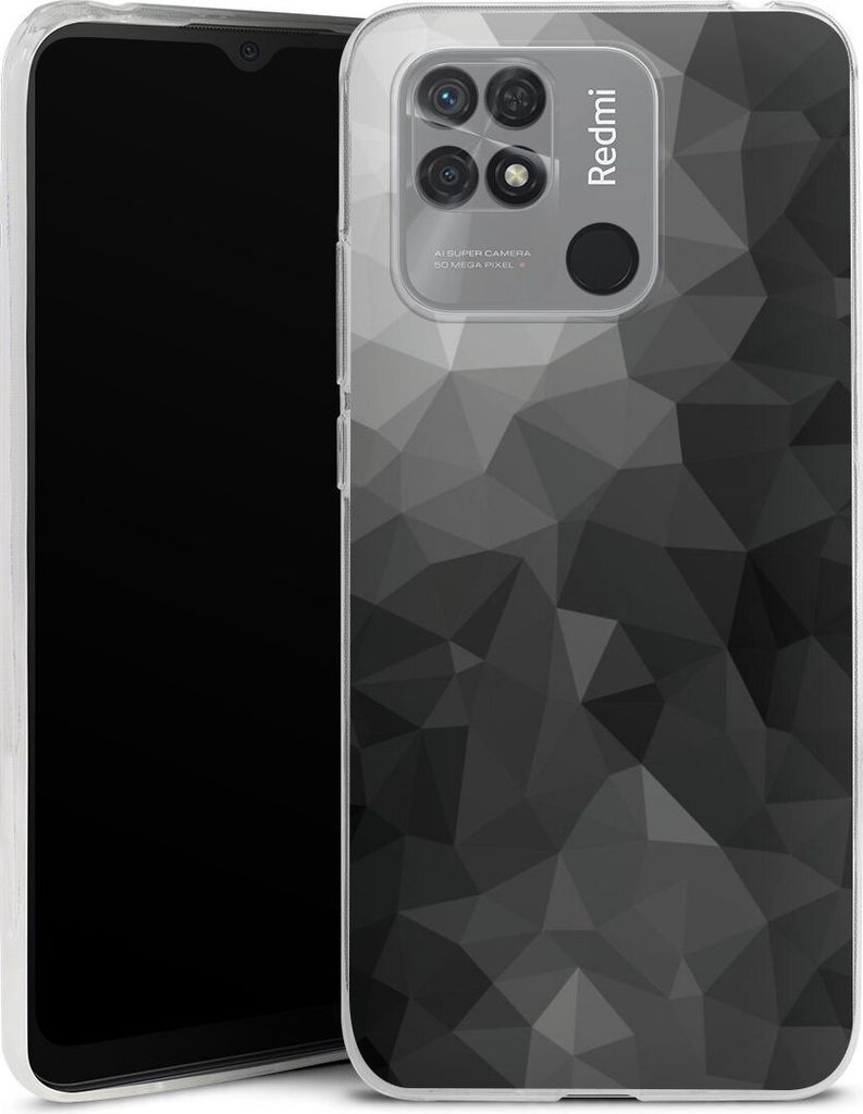 DeinDesign Slim Hülle für Xiaomi Redmi 10C Silikon Case Ultra Dünn Handyhülle Mosaik Muster Tarnmuster
