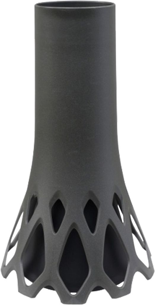 Váza hřbitovní ROSETA se zátěží antracitová d9x30cm 1l Obrázek produktu 
