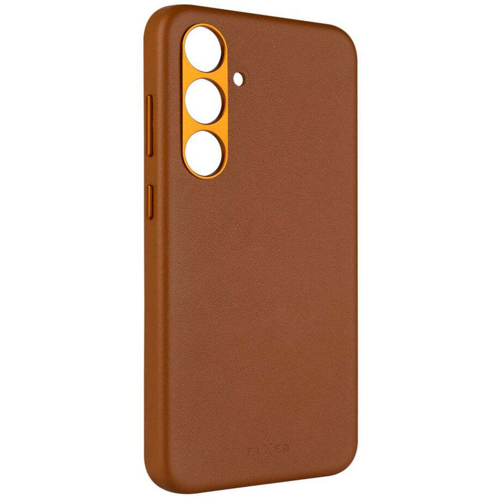 Schutzhülle für Galaxy S24 Plus, Fixed MagLeather MagSafe, Braun