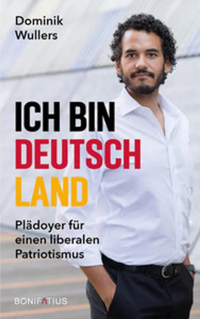 Sweat Ich bin Deutschland à capuche gris chiné coupe confort et chaud