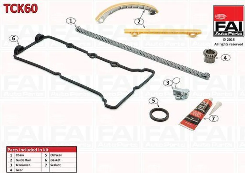 Kit de distribution FAI AutoParts TCK60 pour Sedici et Classe A V70