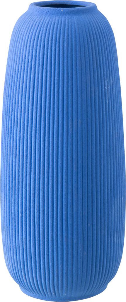 J-Line Vase Ruby Punkte Steingut Blau Large