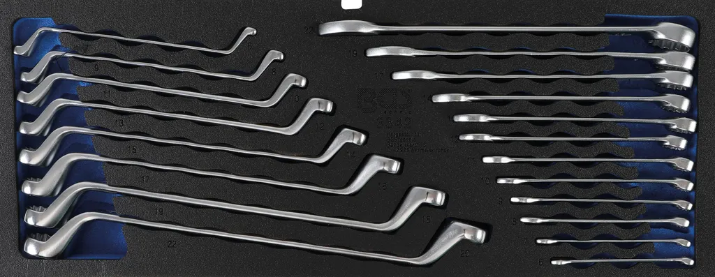 Module en mousse vide pour clés mixtes et polygonales BGS 3312 20 pcs