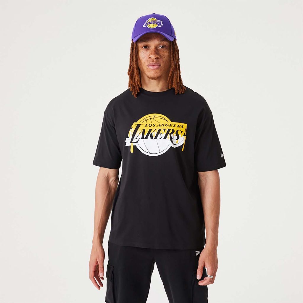 New Era NBA Drip Logo T-Shirt Los Angeles Lakers black M