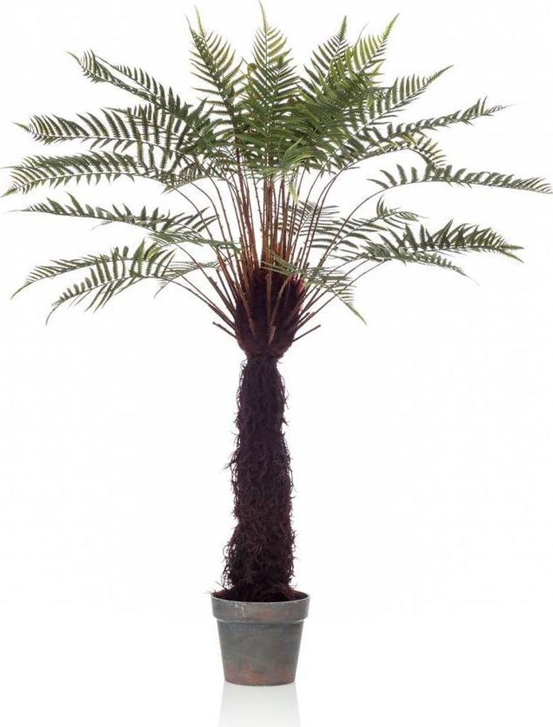 artplants.de Kunstpalme Baumfarn CAMASO im Dekotopf, 125cm - Deko Schwerftfarn