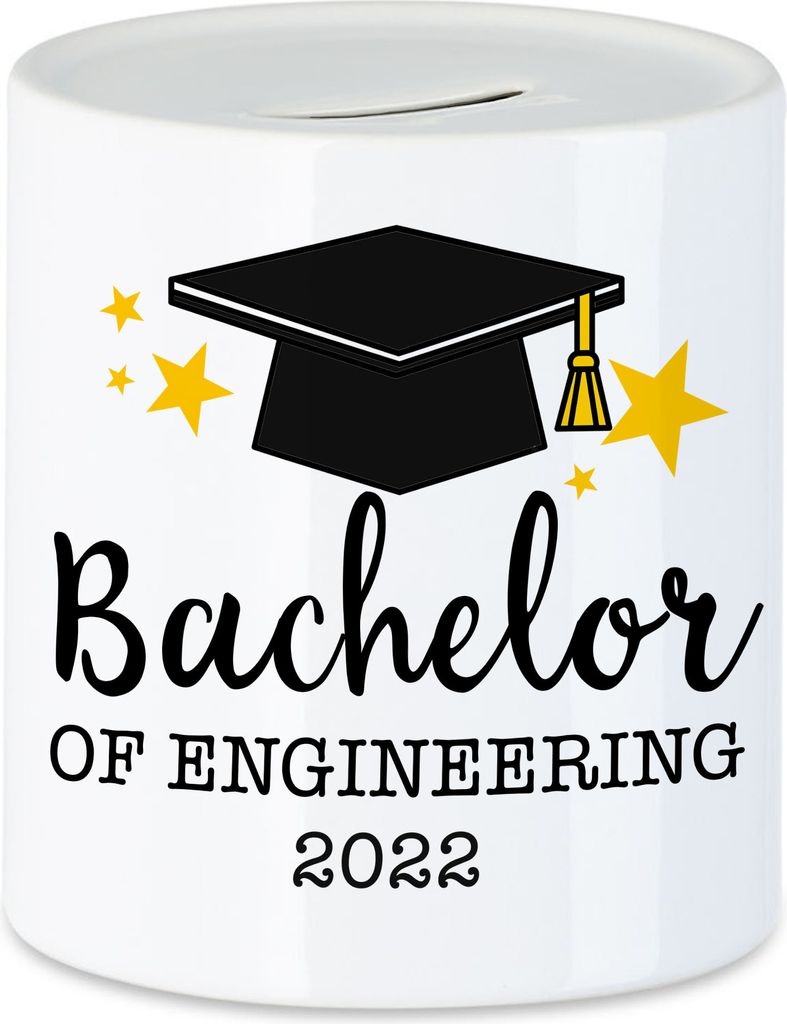 Bachelor of Engineering 2022 Spardose Abschluss Geschenk Studium Absolvent Bachelorabschluss Uni