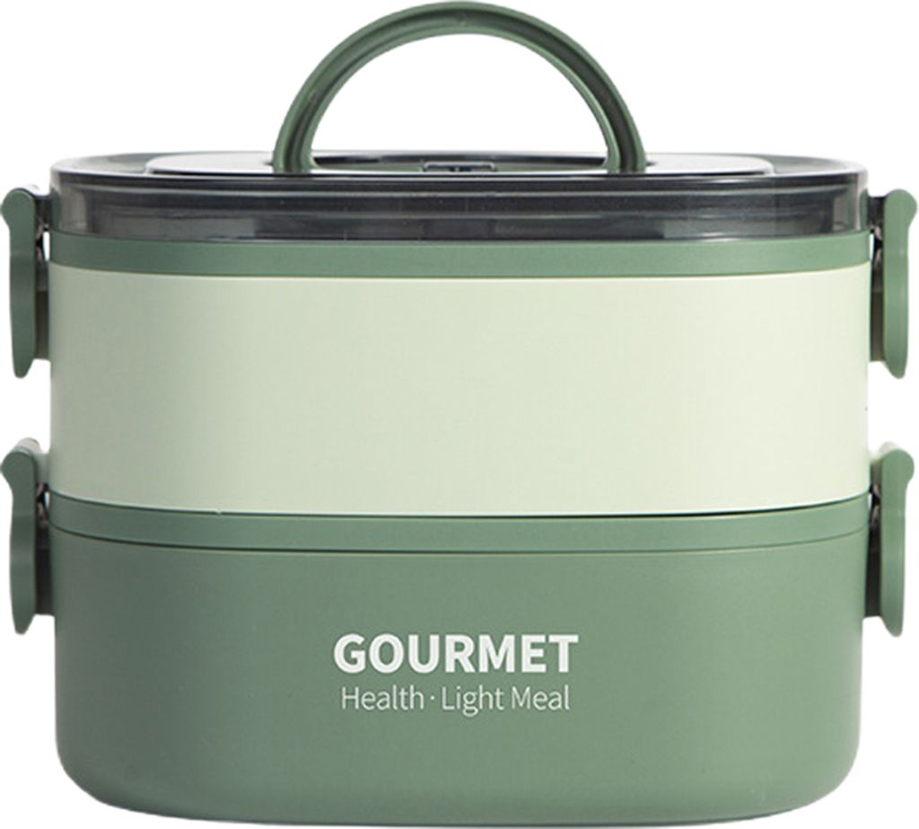 1400 ml/2000 ml, auslaufsichere Bento-Lunchbox mit Göffel, stapelbar, wiederverwendbar, für Kinder und Erwachsene, mikrowellen- und spülmaschine...