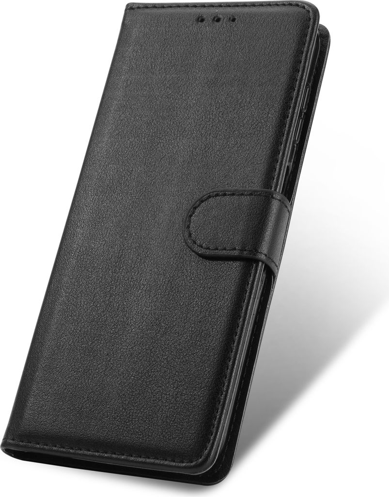 Flip Leder Brieftaschenhülle für Samsung Galaxy A23 5G, Farbe: Schwarz