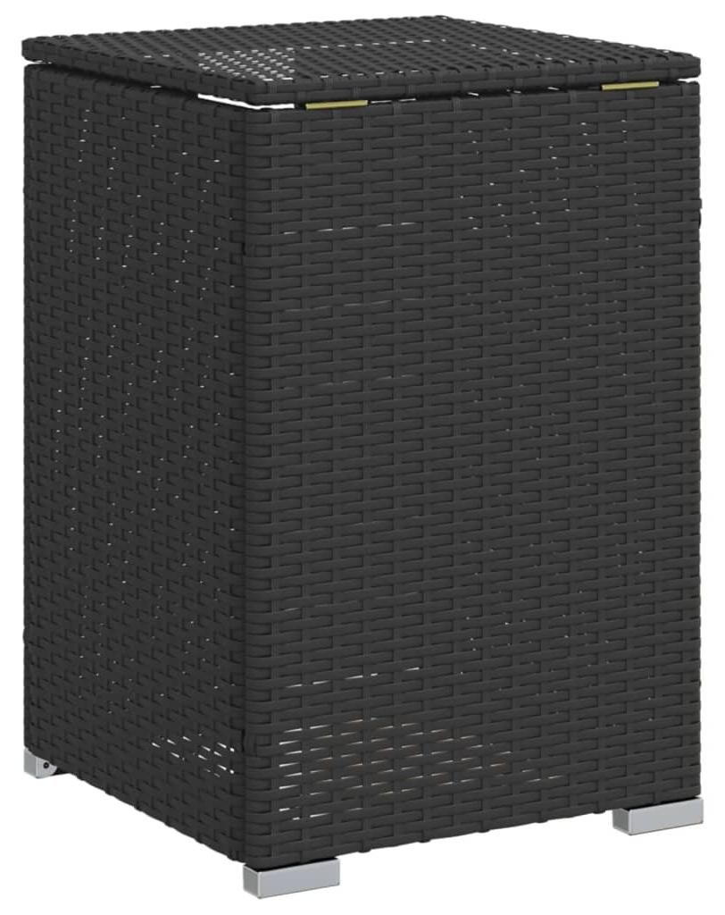 vidaXL Propan-Tank-Verstecktisch Schwarz 40x40x60 cm Poly Produktbild 
