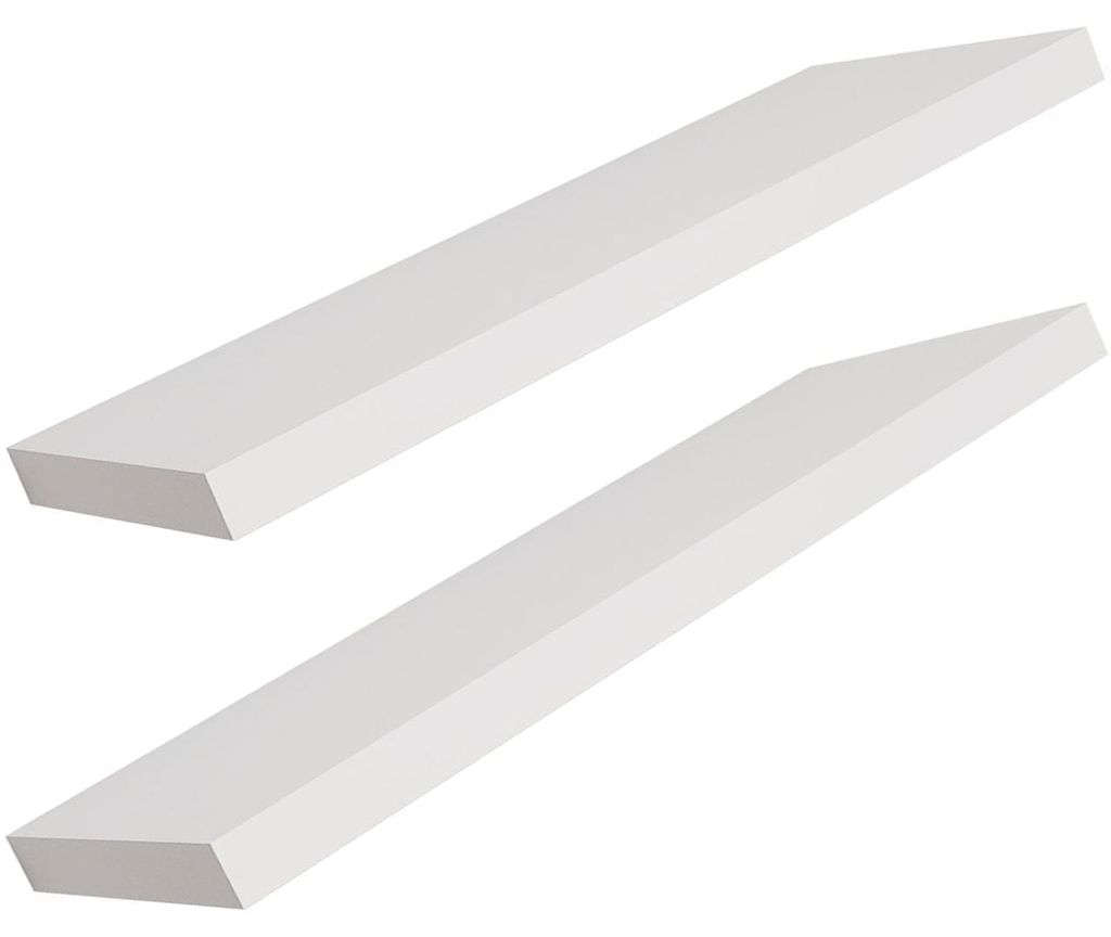 2er Hochwertiges Wandboard Wandregal 100cm MDF PVC Produktbild 