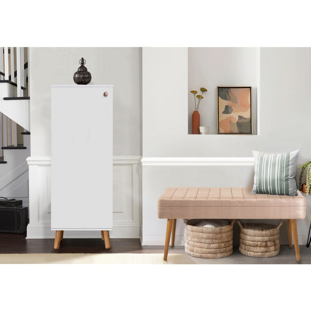 Skye Decor, Vegas White - 200 - 0900, Flurmöbel-Set, Weiß, 100 % MELAMINBESCHICHTETE SPANPLATTEN, 50 x 38 x 135 cm