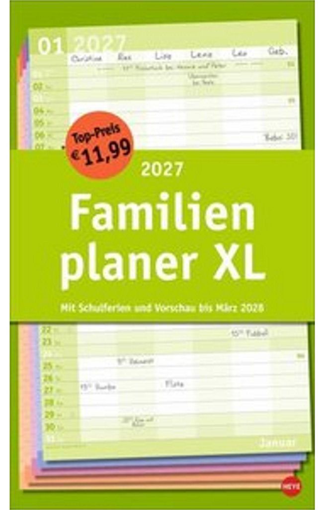 Basic Familienplaner XL 2027 Produktbild 