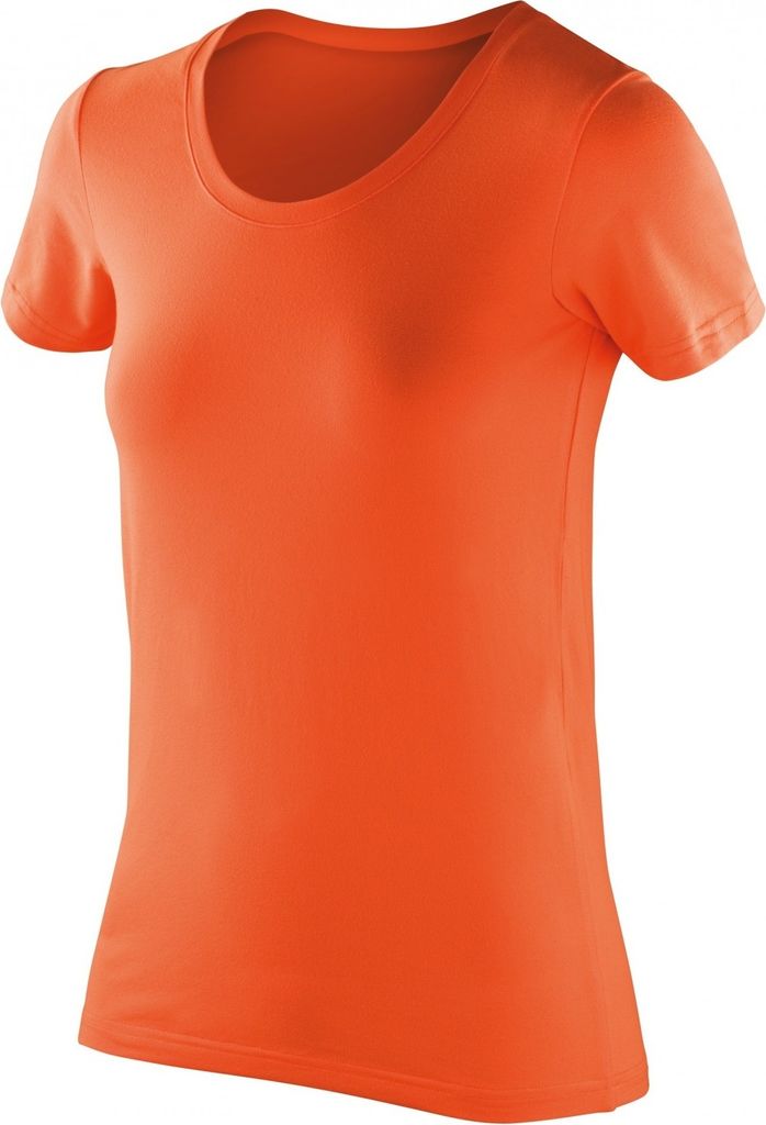 Spiro Damen Softex Super Soft Stretch T-Shirt RW5169 (XS) (Tangerine)