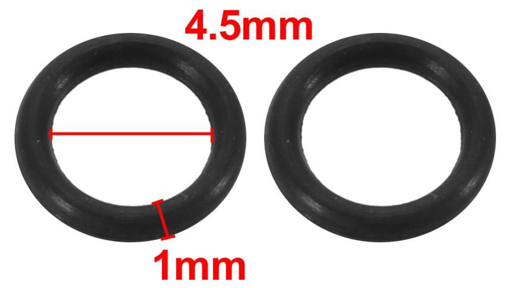 20 Stš¹ck O Ring Dichtungsringe Gummidichtung 6,5 mm AD 4,5 mm ID 1 mm Dicke Nitrilgummi NBR Unterlegscheibe Dichtungssatz fš¹r Dichtungselemen...