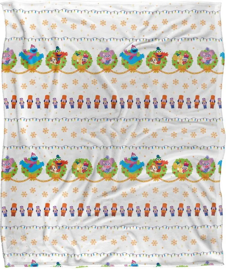 Couverture Sesame Street TV24286 plaid soyeux supersoft coloré unique