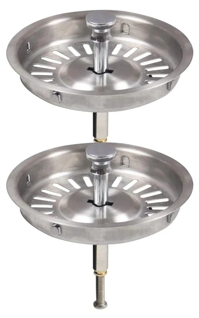 Bouchon de vidange 92 mm qs229c002*2-U, lot de 2 tamis pour évier ancien