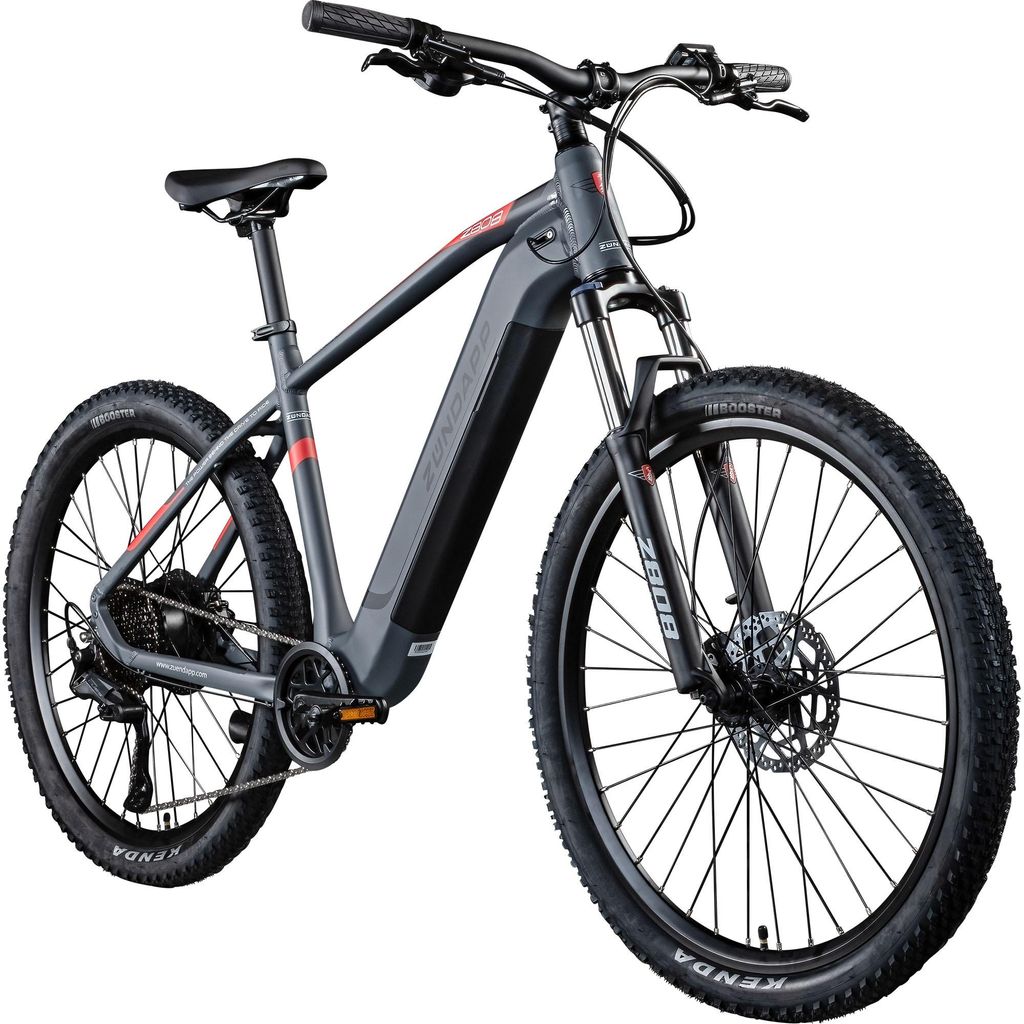 Zündapp Z808 E-Mountainbike 27,5 Zoll grau/rot 50 cm Produktbild 