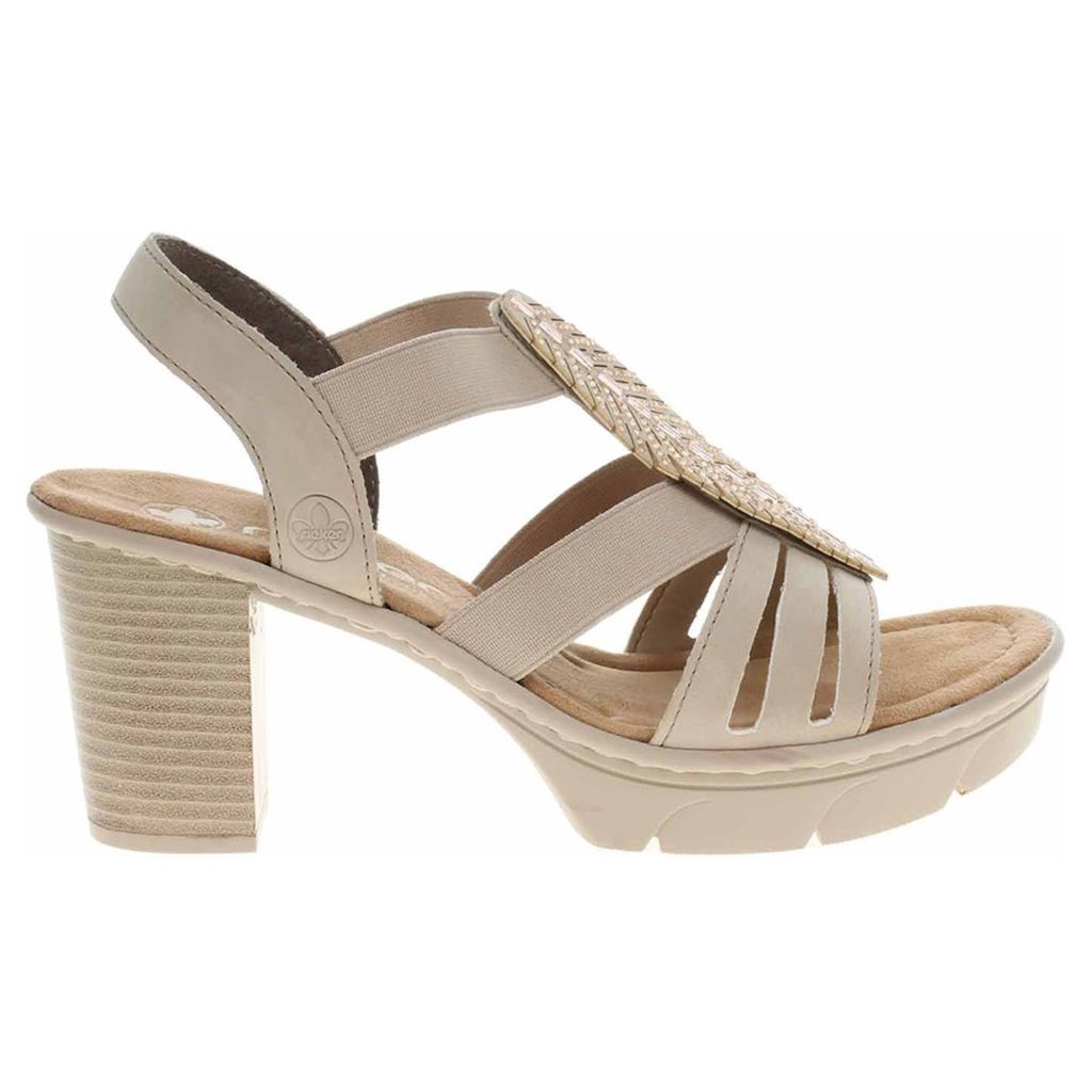 Rieker Damen Klassische Sandalen 67526-62 Farbe: Beige Produktbild 7