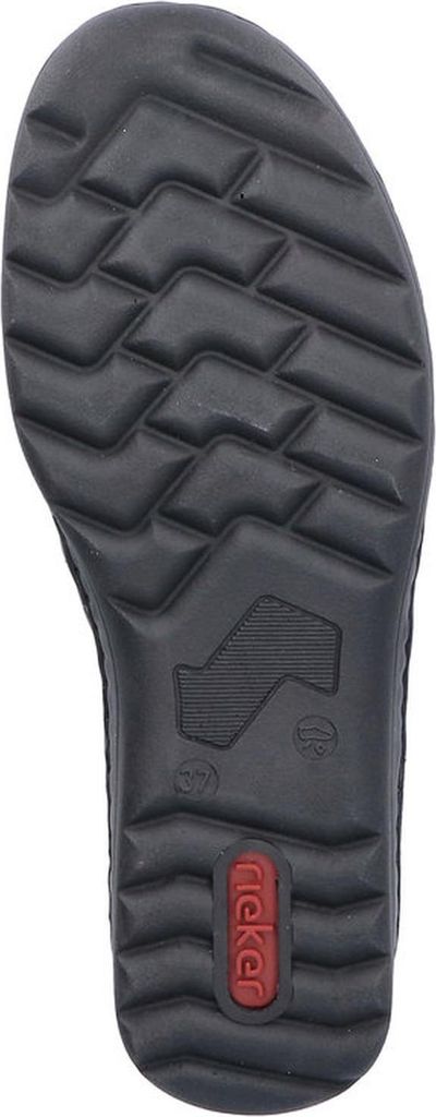 Rieker Damen Slipper extra weit geschnitten und mit weicher Decksohle 48961, Größe:41 EU, Farbe:Grau