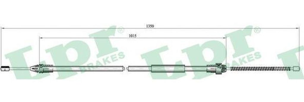 LPR C0685B Seilzug, Handbremse OE 8200087982 kompatibel mit Clio