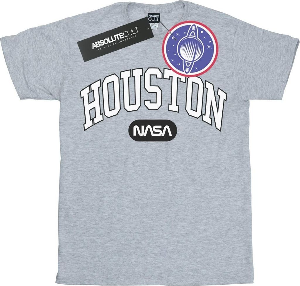 NASA - "Houston" T-Shirt für Herren BI52276 (S) (Grau)