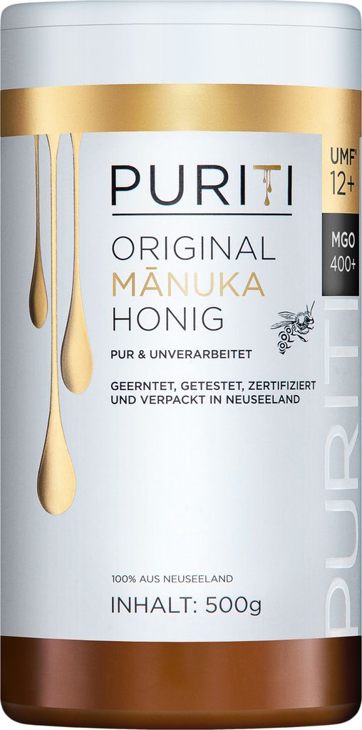 PURITI Manuka-Honig MGO 400+ 500g aus Neuseeland