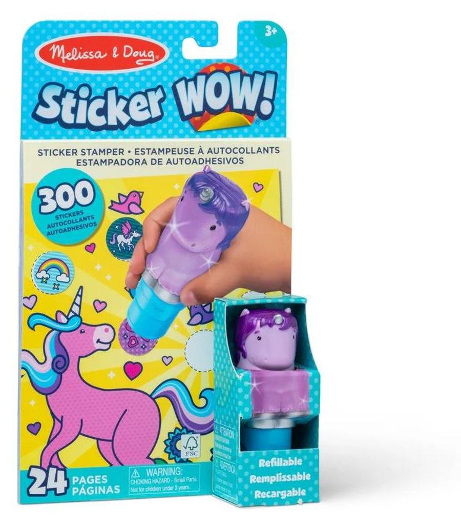 Melissa & Doug, samolepky WOW! Jednorožec, fialová barva Obrázek produktu 