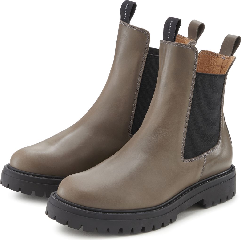 Elbsand Stiefelette taupe Größe 43