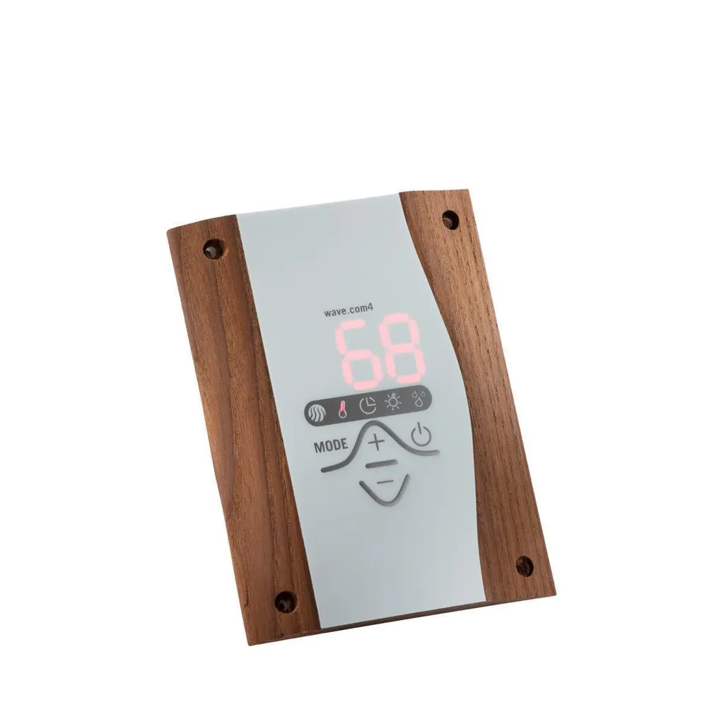 Boîtier Harvia Wave com4 11 kW Finition Bois Foncé Design Ergonomique