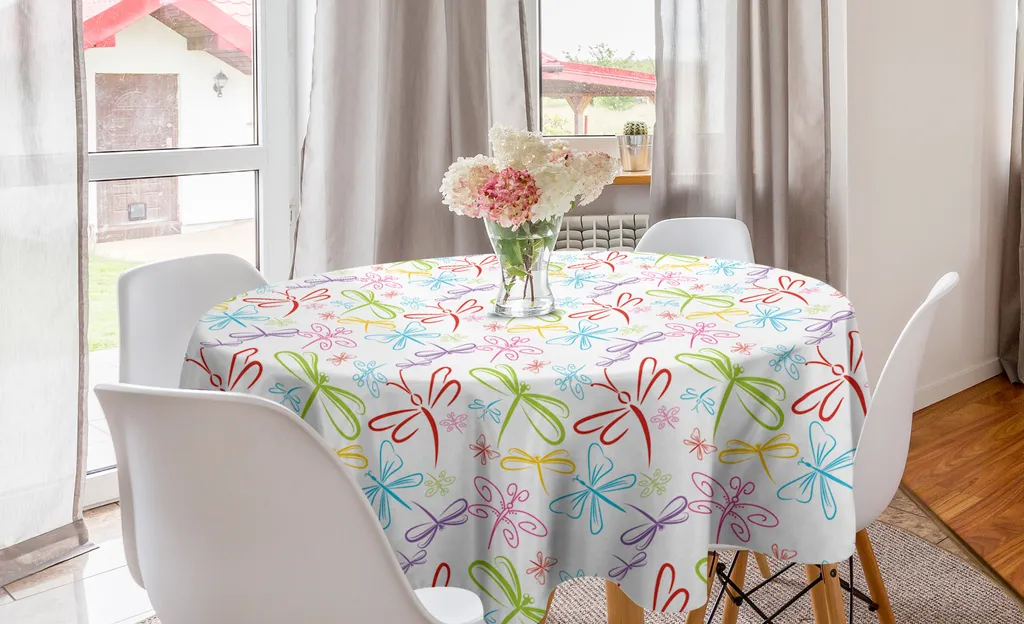 Tovaglia Rotonda ABAKUHAUS Libelle 150cm - Antimacchia e Design Moderno