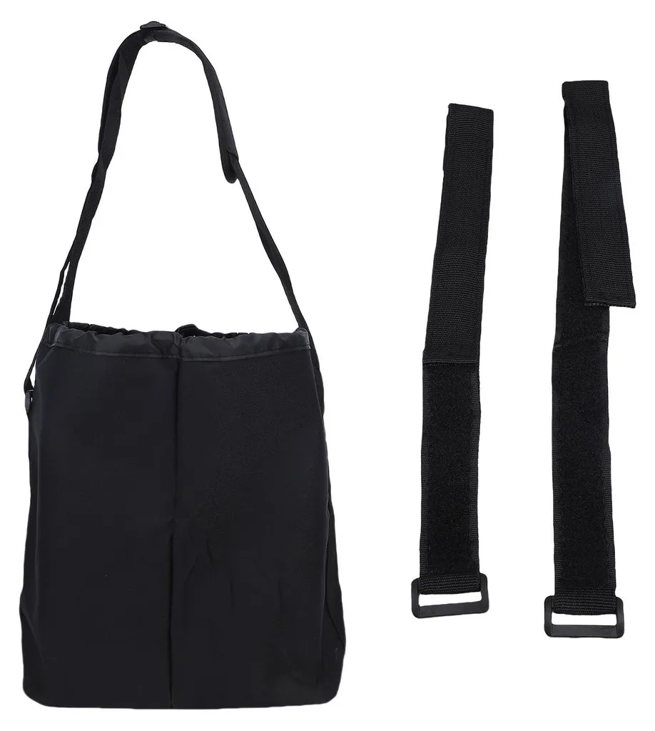 Sac de rangement fitness pour matériel de musculation et haltères noir