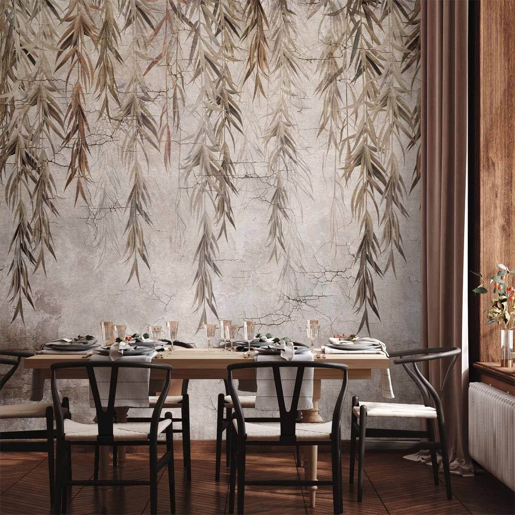 Vlies Fototapete - Rushes Story 450x315 cm Blätter b-C-0885-a-a