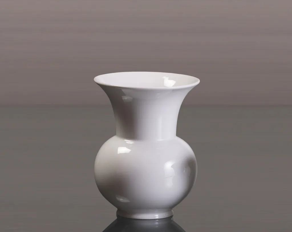Kaiser Porzellan Vase à col baroque en porcelaine blanche AK Kaiser 25cm