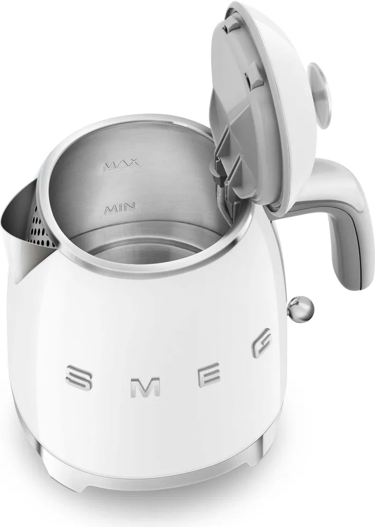 Petite Bouilloire Électrique SMEG Blanche 0,8L - Design Rétro Compact