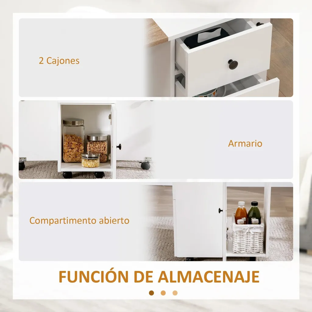 Table console extensible avec ailes pliantes pour petit espace et cuisine