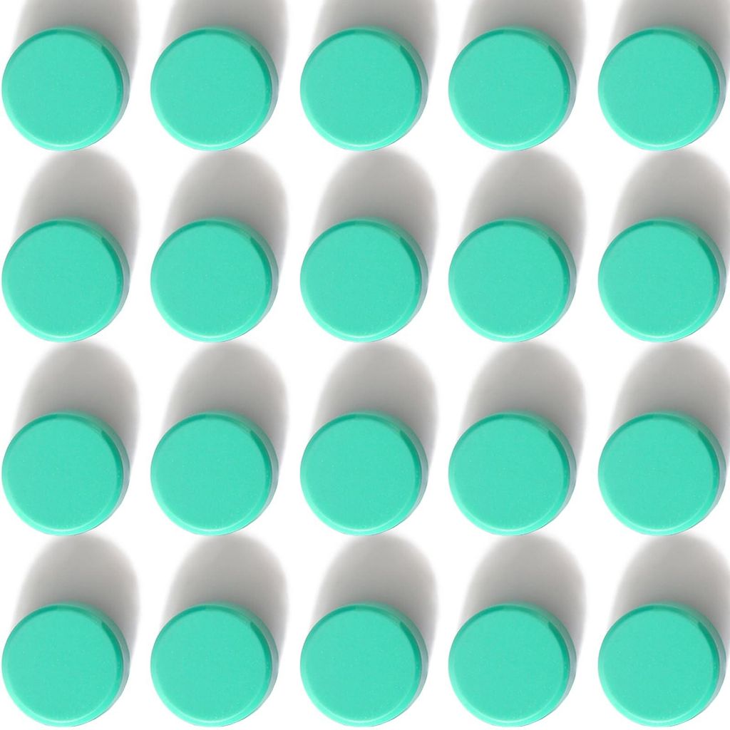 Magnete für Magnettafeln, 20 starke Kühlschrankmagnete, bunte Mini-Rundmagnete, kleine Magnete für Whiteboards, Magnete für Tafeln, Pinnwände,...
