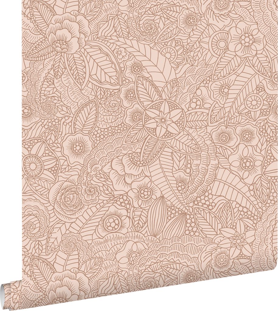 ESTAhome tapeta květinové motivy terakotově růžová 53 cm x Obrázek produktu 