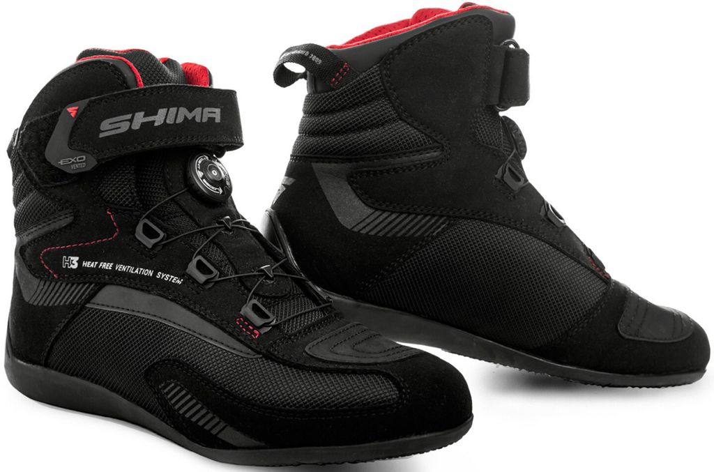 SHIMA Exo Vented Motorrad Schuhe, schwarz, 44 Produktbild 