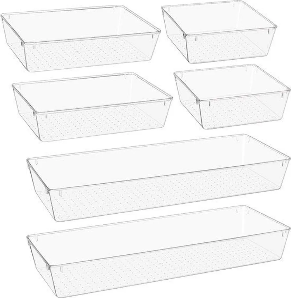 Rangement maquillage et cosmétiques pour tiroir salle de bain 6 pcs