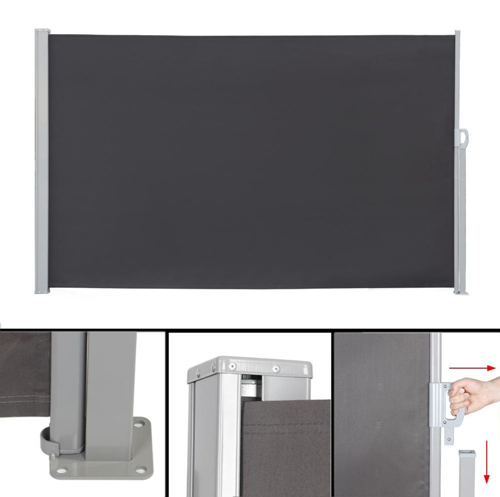 Tenda laterale 160x300 cm antracite protezione dalla vista Immagine del prodotto 