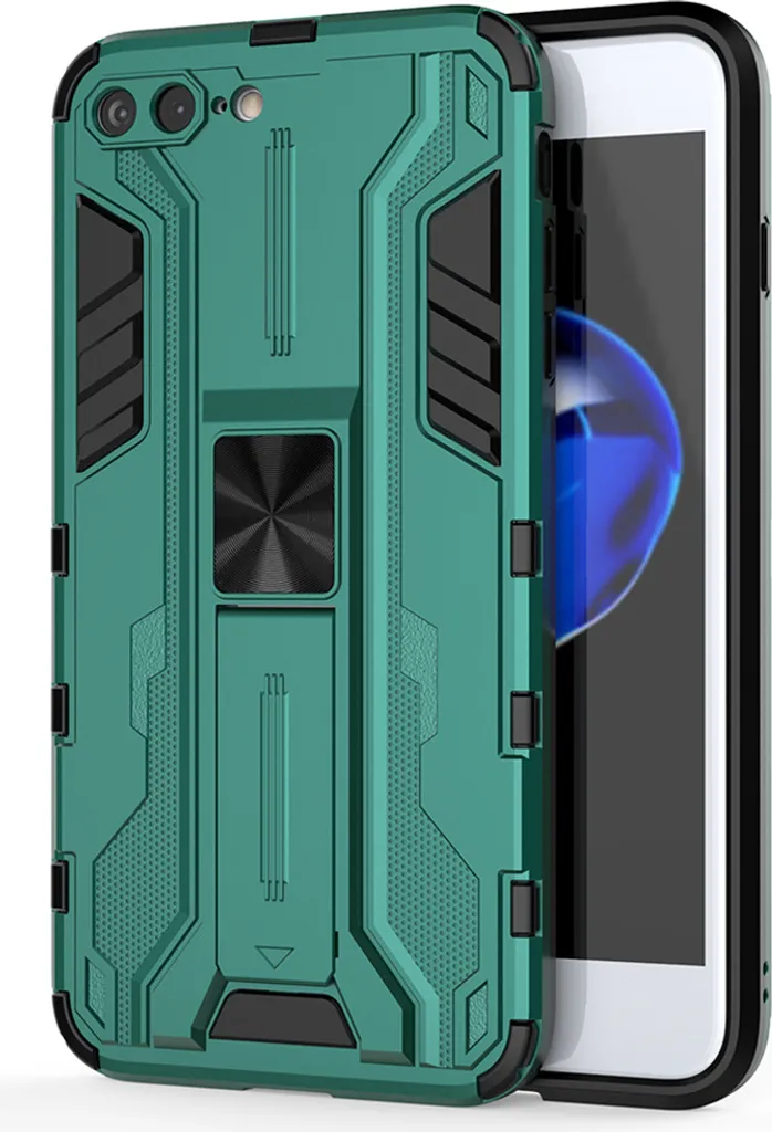 Custodia iPhone 7/8 Plus Antiurto con Supporto - Protezione Verde Militare