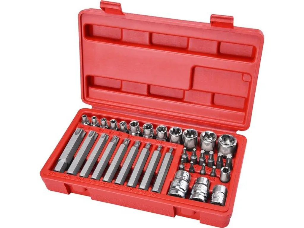Set di punte e bussole 40 pezzi HEX-TORX-XZN Extol Premium