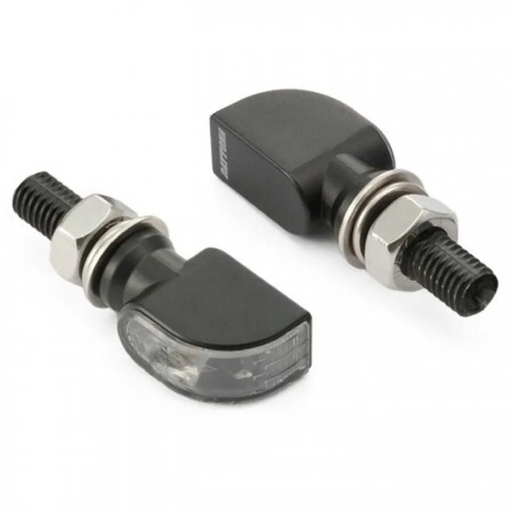 D-Light MINI1 Clignotant LED Alu noir : Puissance et Design Compact