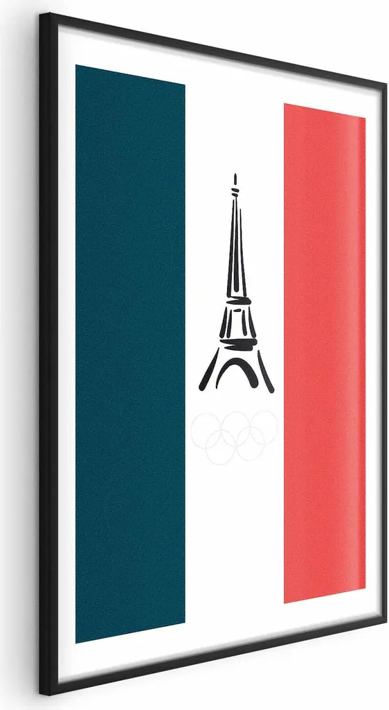 Ricordi di Francia: Poster 60x90 cm con Cornice Nera e Margine Bianco