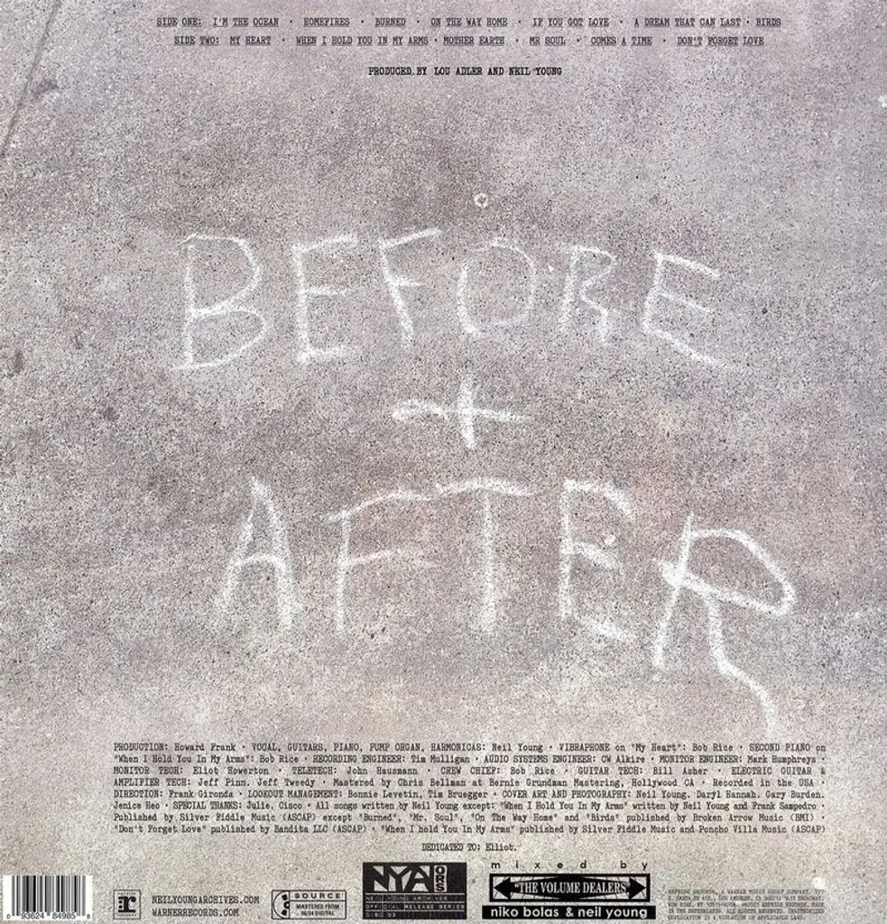 Neil Young Before And After Vinyle LP Son Analogique Haute Qualité - 3